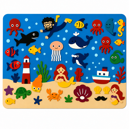 Educational Felt Board Play Set