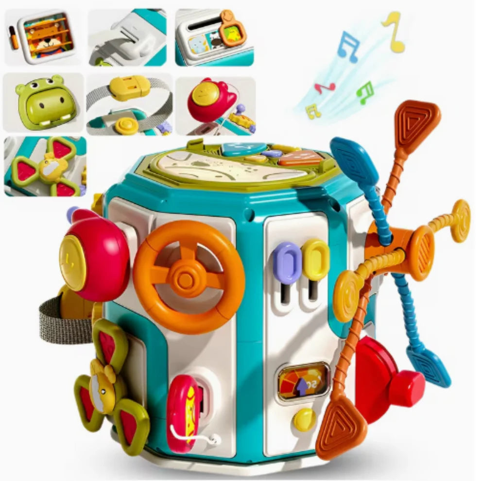 Interactive Baby Activity Cube Busy Board Toy