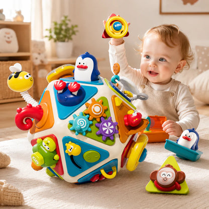 Interactive Baby Activity Cube Busy Board Toy