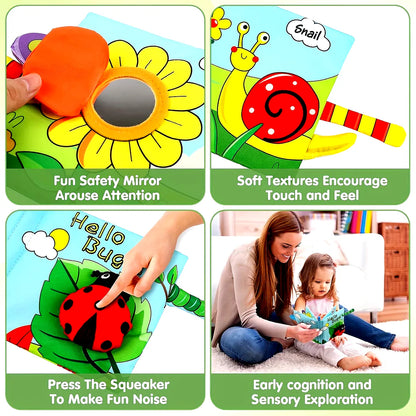 Interactive Sensory Baby Books for Early Learning & Development