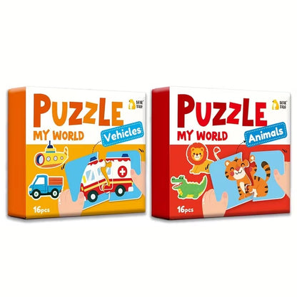 Jigsaw Puzzle Board Game Educational Matching Puzzle Set