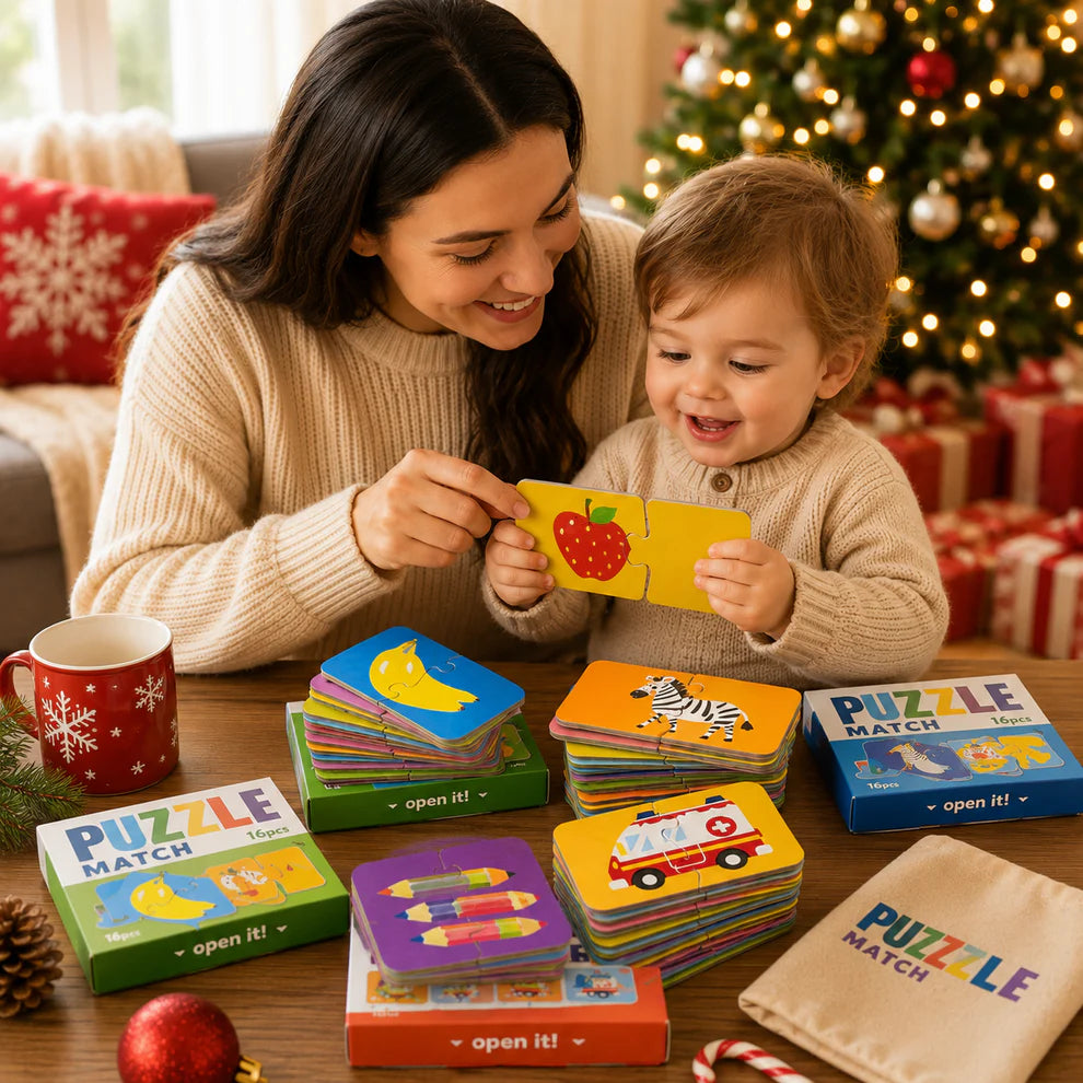Jigsaw Puzzle Board Game Educational Matching Puzzle Set