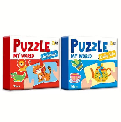 Jigsaw Puzzle Board Game Educational Matching Puzzle Set