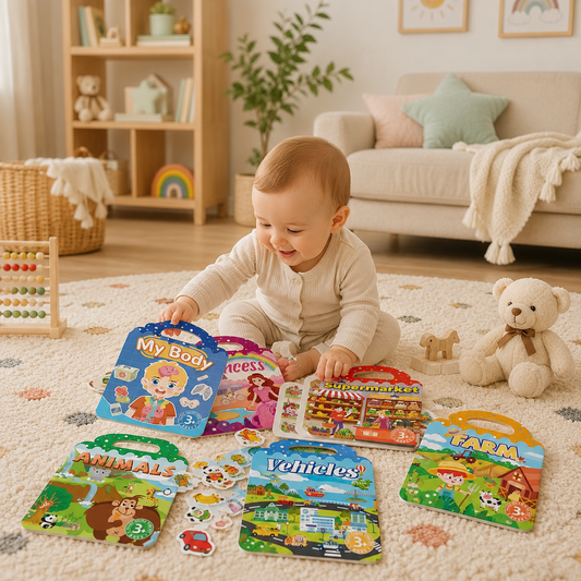 Kids Reusable Sticker Book – Multi-Theme Learning and Creative Activity Set