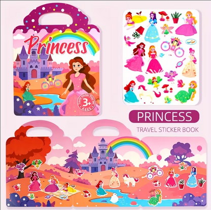 Kids Reusable Sticker Book – Multi-Theme Learning and Creative Activity Set