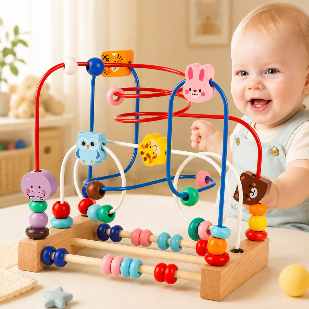 Montessori Bead Maze Educational Baby Toy