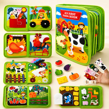 Montessori Farm Busy Board Book