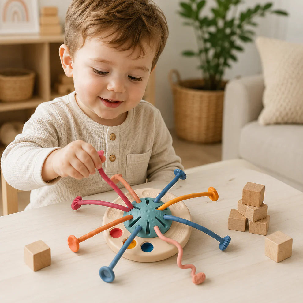 Montessori Toy Sensory Pull String Activity Toy