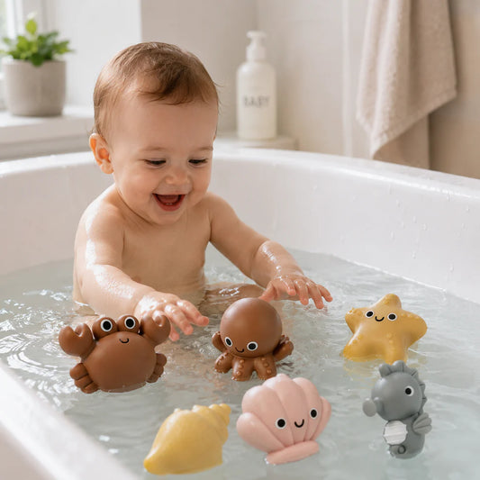 Ocean Animal Baby Bath Toys Set