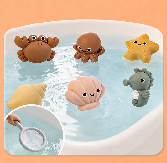 Ocean Animal Baby Bath Toys Set