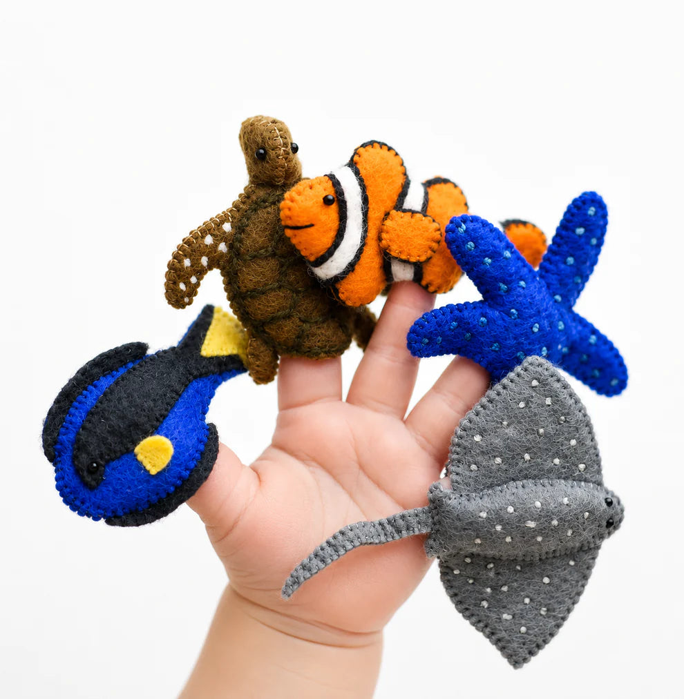 Ocean Animal Finger Puppet Set