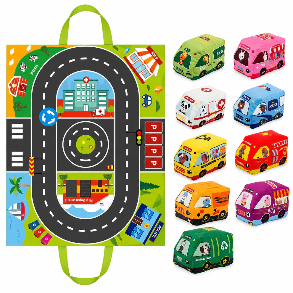Road Adventure Toy Car Play Mat Set