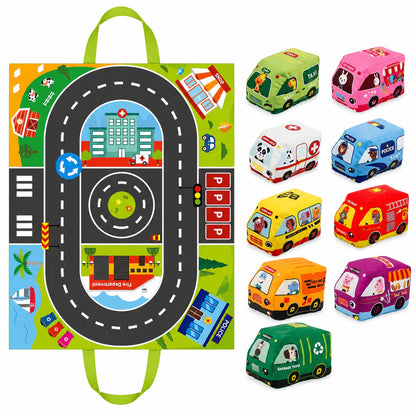 Road Adventure Toy Car Play Mat Set