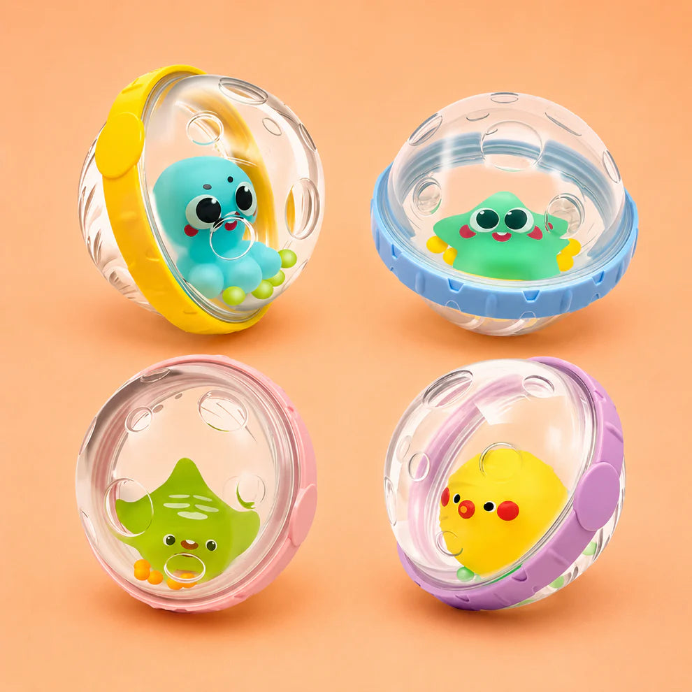 Rolling Baby Rattle Ball Bath Toy