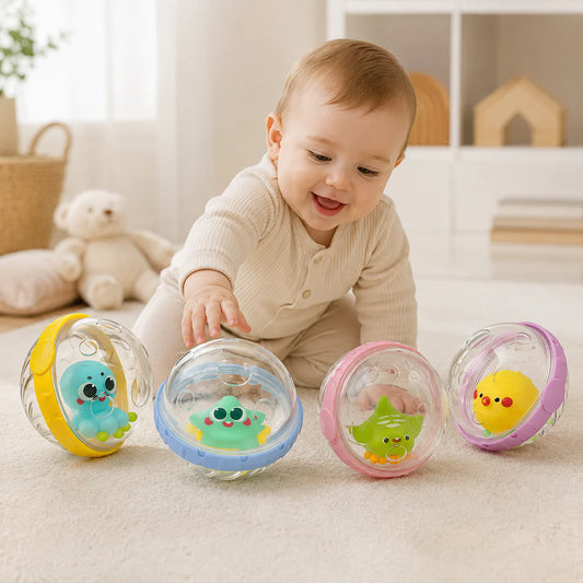 Rolling Baby Rattle Ball Bath Toy