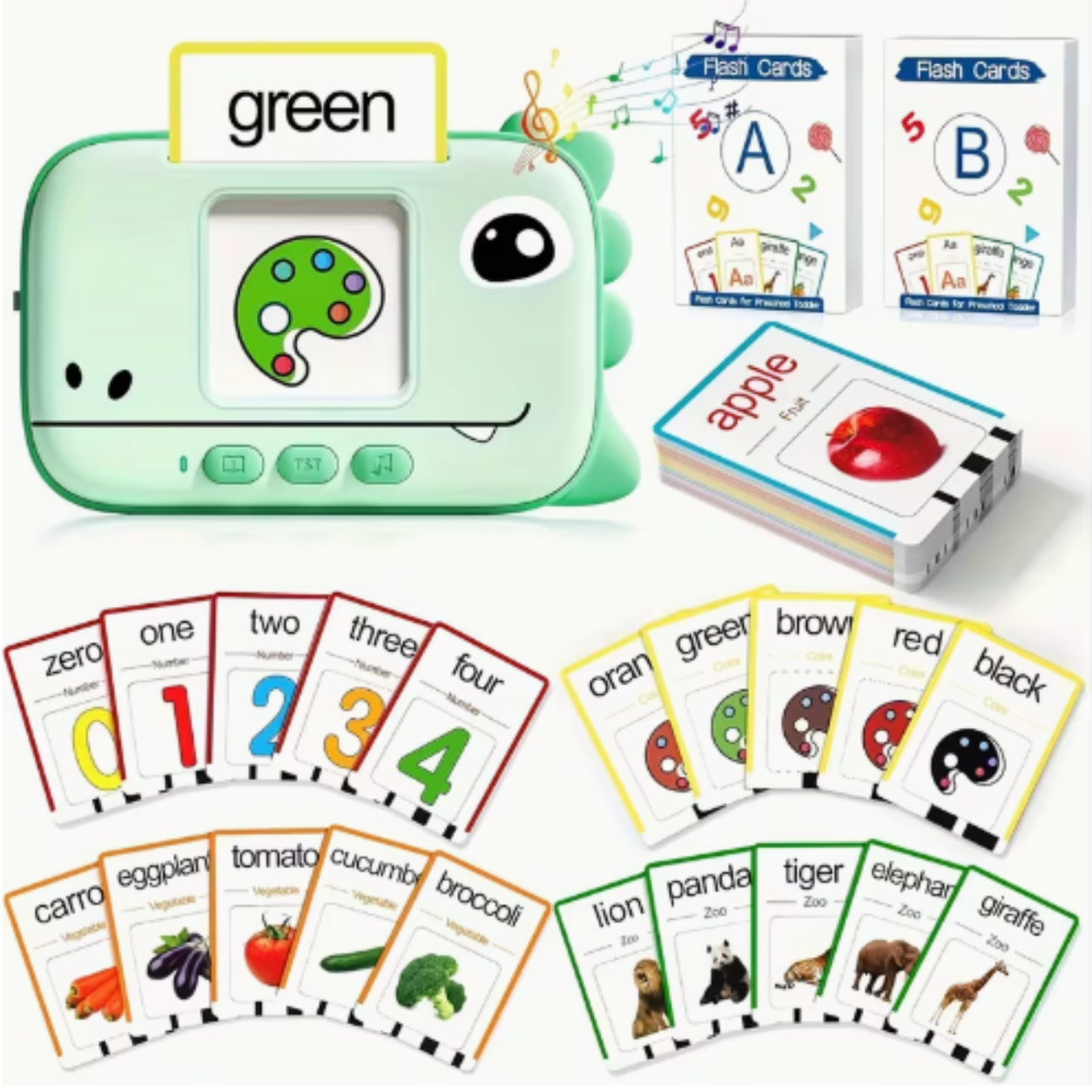 Dinosaur Baby Learning Flashcard Toy