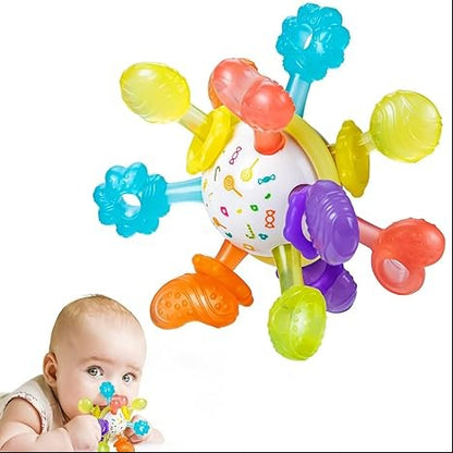 Baby Montessori Teething Rattle Sensory Toy