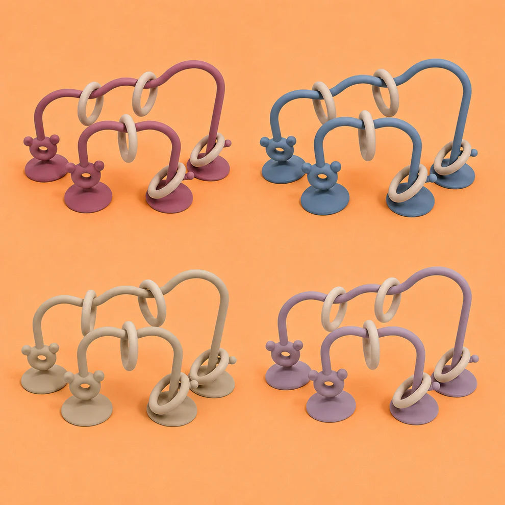 Sensory Silicone Teething Toy &amp; Educational Bead Maze