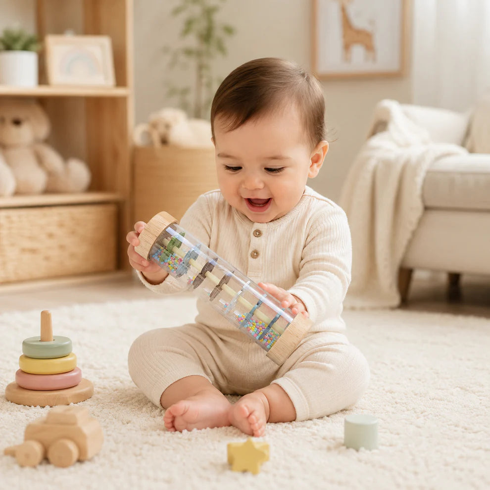 Sensory Toy for Babies – Interactive Bead Roller & Rattle Learning Toy