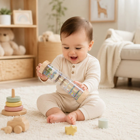 Sensory Toy for Babies – Interactive Bead Roller & Rattle Learning Toy