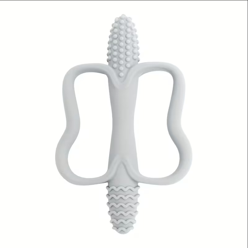 Silicone Teething Toy for Babies – Easy-Grip Sensory Teether for Soothing Gums and Oral Development