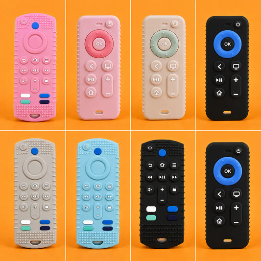 Soft Remote Control Silicone Teether Toy