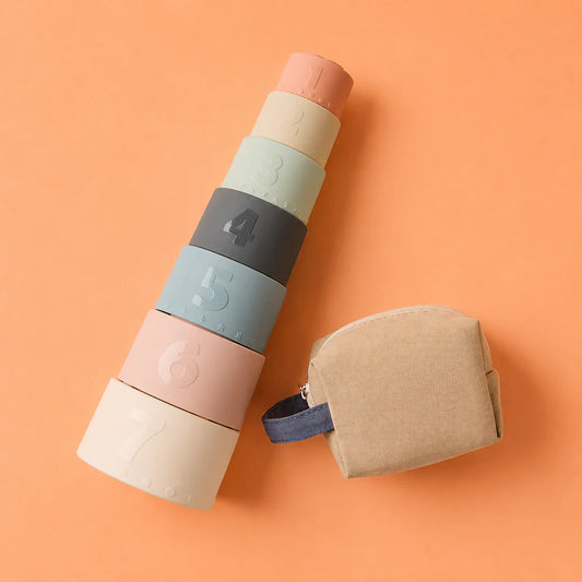Soft Silicone Stacking Cups