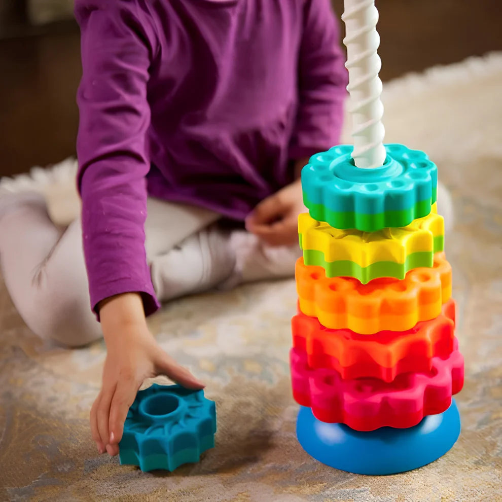 Color Tower Stacking Rings for Babies