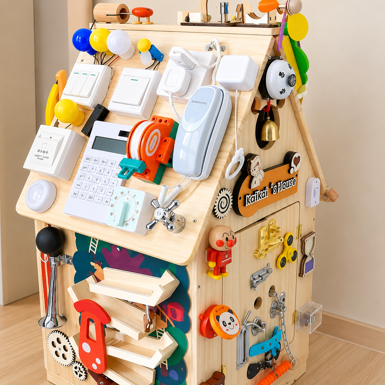 Wooden House Busy Board