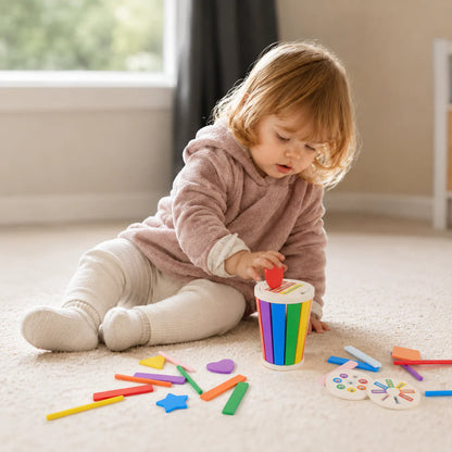 Wooden Shape Sorting Sensory Toy