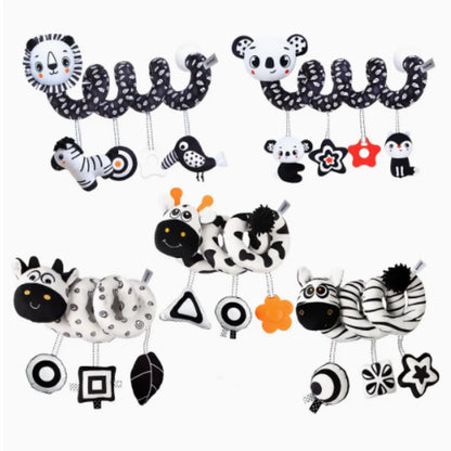 Zebra Spiral Baby Stroller Plush Toy