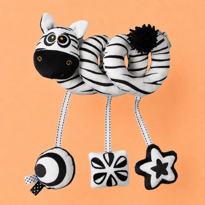Zebra Spiral Baby Stroller Plush Toy